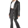 Oversized Trenchcoat I Kunstskinn