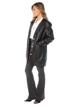 Oversized Trenchcoat I Kunstskinn