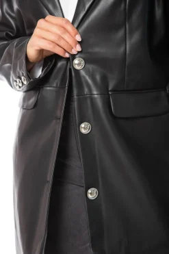 Oversized Trenchcoat I Kunstskinn
