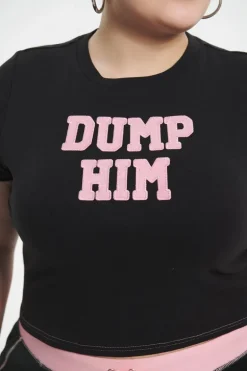 Plus-Size Dump Him Baby Tee