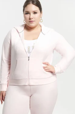 Plus-Size Hettegenser I Klassisk Bomullsvelour