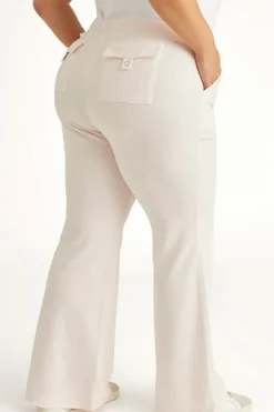 Plus-Size Hollywood Snap Pocket Treningsbukser I Bomull Og Velour