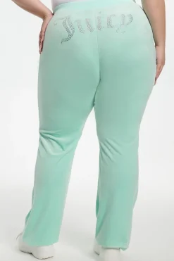 Plus-Size Og Big Bling Velour Treningsbukser