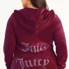 Plus-Size Og Big Bling Velour Hettegenser