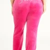 Plus-Size Og Big Bling Velour Treningsbukser