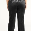 Plus-Size Og Big Bling Velour Treningsbukser