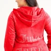 Plus-Size Og Big Bling Velour Hettegenser