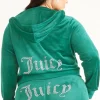 Plus-Size Og Big Bling Velour Hettegenser