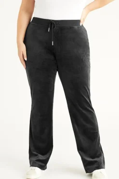 Plus-Size Og Big Bling Velour Treningsbukser