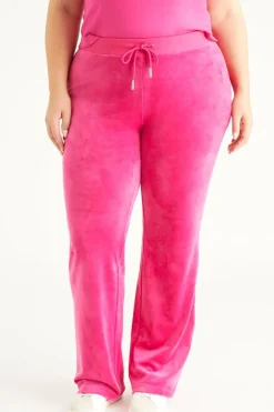 Plus-Size Og Big Bling Velour Treningsbukser