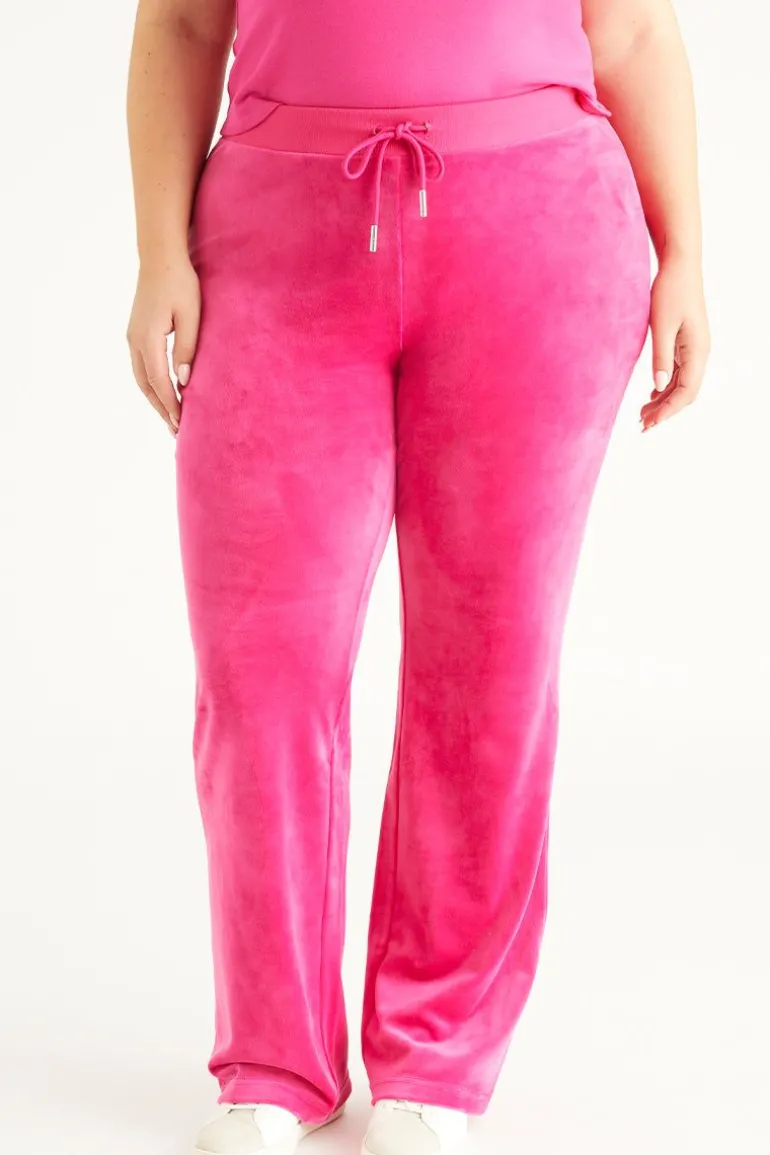 Plus-Size Og Big Bling Velour Treningsbukser