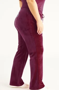Plus-Size Og Big Bling Velour Treningsbukser