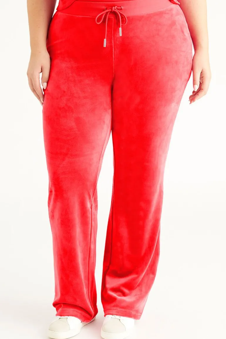 Plus-Size Og Big Bling Velour Treningsbukser