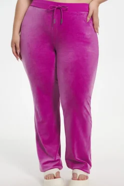 Plus-Size Og Big Bling Velour Treningsbukser