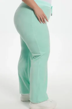 Plus-Size Og Big Bling Velour Treningsbukser