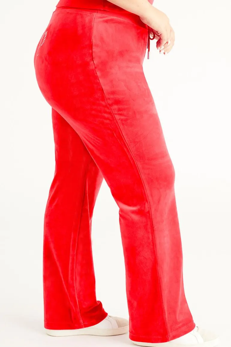Plus-Size Og Big Bling Velour Treningsbukser
