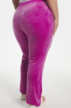 Plus-Size Og Big Bling Velour Treningsbukser