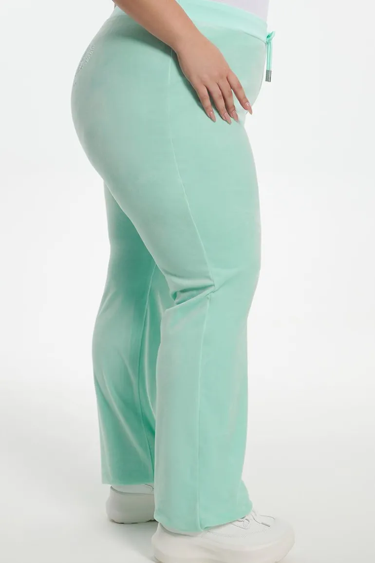 Plus-Size Og Big Bling Velour Treningsbukser
