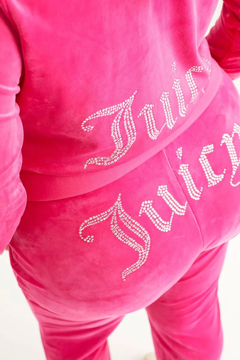 Plus-Size Og Big Bling Velour Treningsbukser