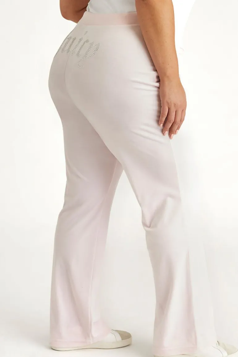 Plus-Size Og Big Bling Velour Treningsbukser