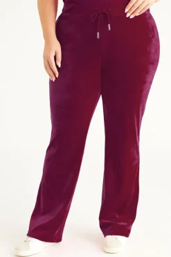 Plus-Size Og Big Bling Velour Treningsbukser