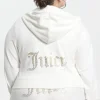Plus-Size Ombre Big Bling Velour Hettegenser