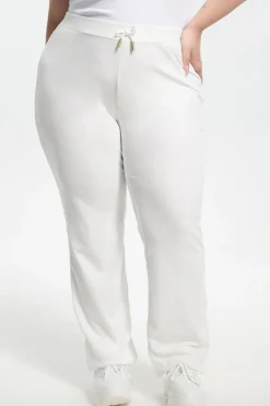 Plus-Size Ombre Big Bling Velour Treningsbukser