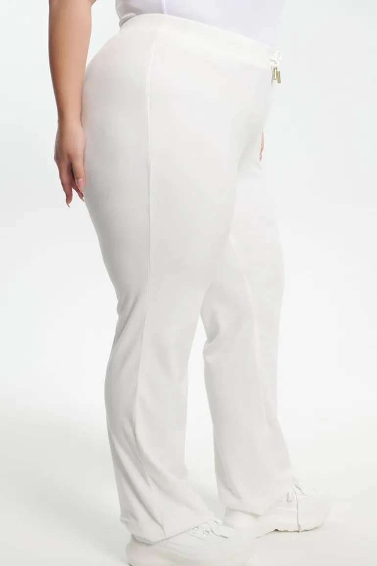 Plus-Size Ombre Big Bling Velour Treningsbukser