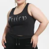 Plus-Size Ombre Bling Tank Top