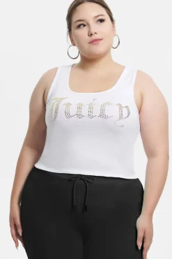 Plus-Size Ombre Bling Tank Top