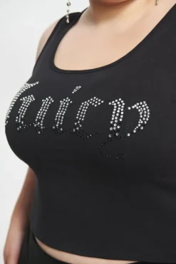Plus-Size Ombre Bling Tank Top