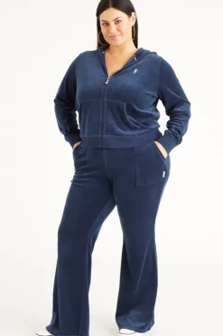 Plus-Size Scottie Cotton Velour Hettegenser