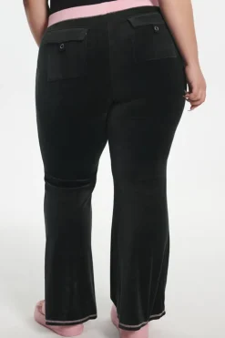 Plus-Size Sweetheart Bomull Velour Treningsbukser