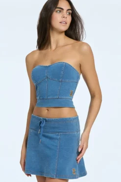 Strikket Denimkorsett