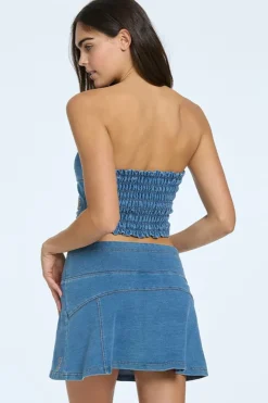 Strikket Denimkorsett