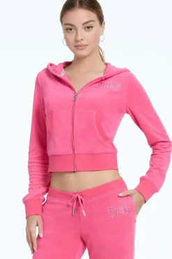 Tonal Towel Terry Zip-Up Hettegenser