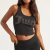 U-Hals Tanktopp Med Perler