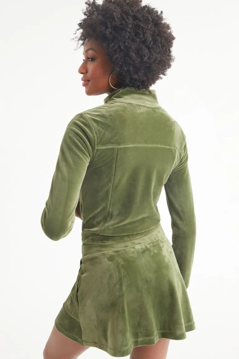 Velour Moto-Jakke