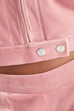 Velour Moto-Jakke